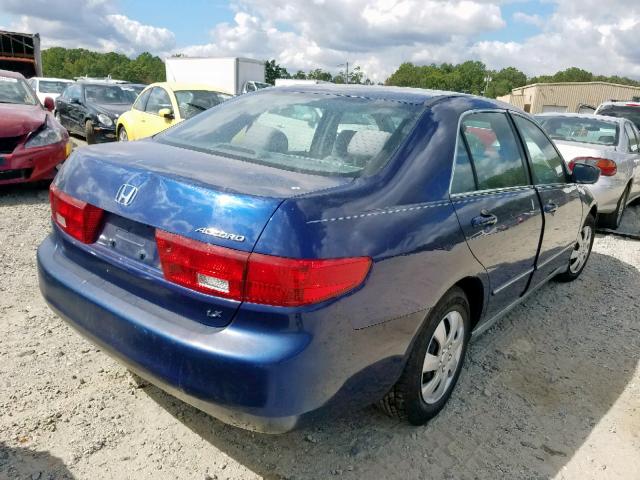 1HGCM56435A114487 - 2005 HONDA ACCORD LX BLUE photo 4