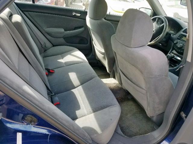 1HGCM56435A114487 - 2005 HONDA ACCORD LX BLUE photo 6