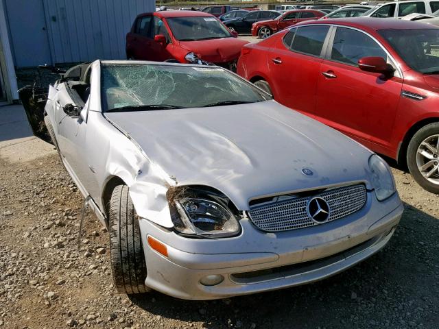 WDBKK49F24F307320 - 2004 MERCEDES-BENZ SLK 230 KO SILVER photo 9