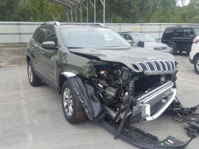 1C4PJMLNXKD152454 - 2019 JEEP CHEROKEE L GREEN photo 1