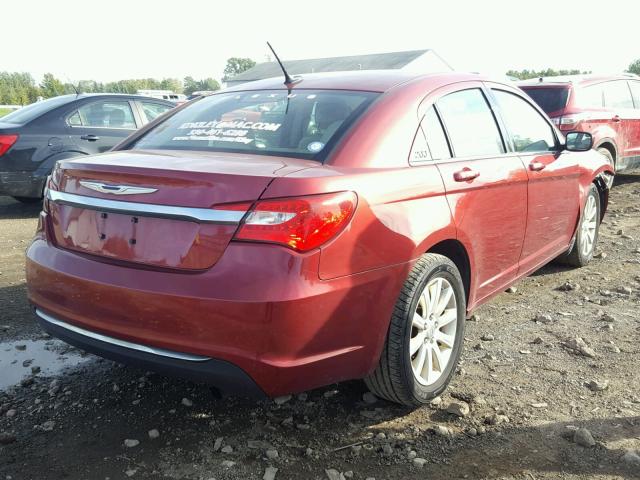 1C3CCBBB6CN278458 - 2012 CHRYSLER 200 TOURIN RED photo 4