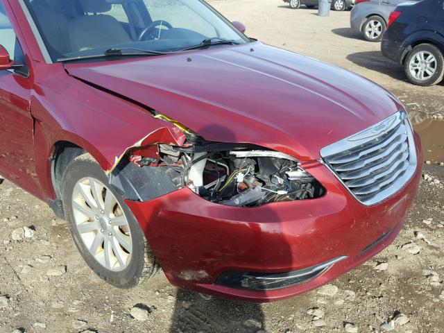 1C3CCBBB6CN278458 - 2012 CHRYSLER 200 TOURIN RED photo 9