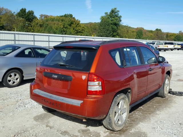 1J8FT47078D779196 - 2008 JEEP COMPASS SP Narıncı foto 4
