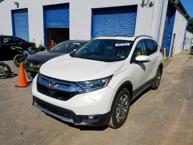 2HKRW2H87JH616181 - 2018 HONDA CR-V EXL WHITE photo 2