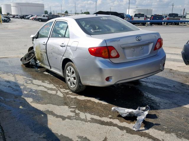 1NXBU40E79Z045096 - 2009 TOYOTA COROLLA BA SILVER photo 3