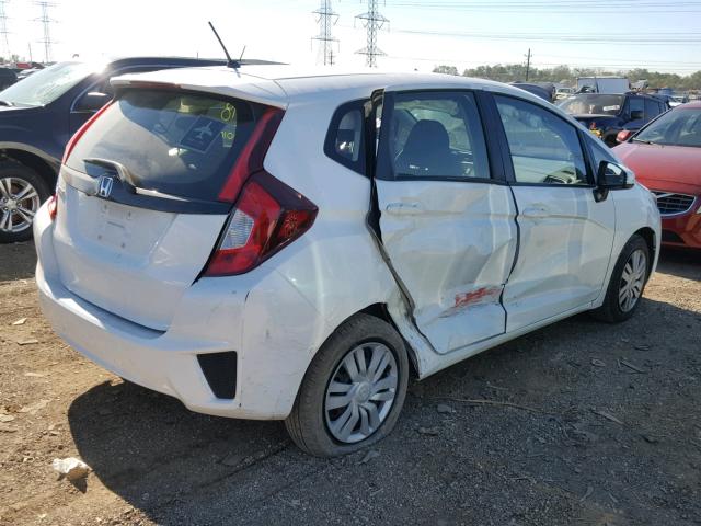 JHMGK5H58GS004252 - 2016 HONDA FIT LX WHITE photo 4