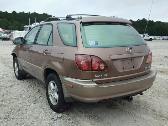 JT6HF10U0X0018056 - 1999 LEXUS RX 300 BROWN photo 3