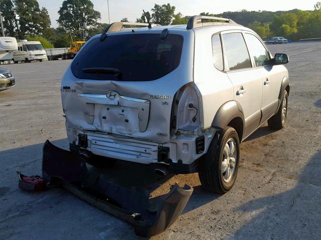 KM8JN72DX7U640861 - 2007 HYUNDAI TUCSON SE SILVER photo 4