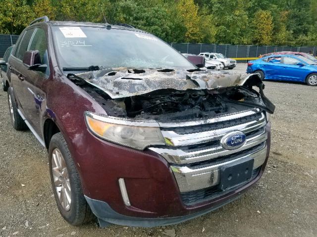 2FMDK3KC0BBA81423 - 2011 FORD EDGE LIMIT RED photo 1