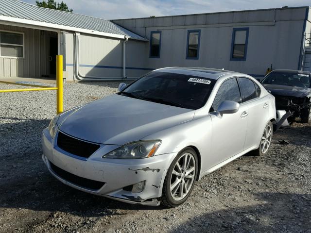 JTHBE262875013766 - 2007 LEXUS IS 350 SILVER photo 2