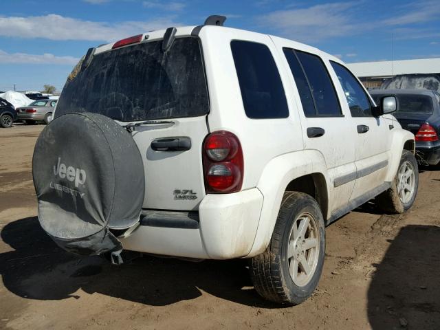 1J4GL58KX6W252184 - 2006 JEEP LIBERTY LI WHITE photo 4