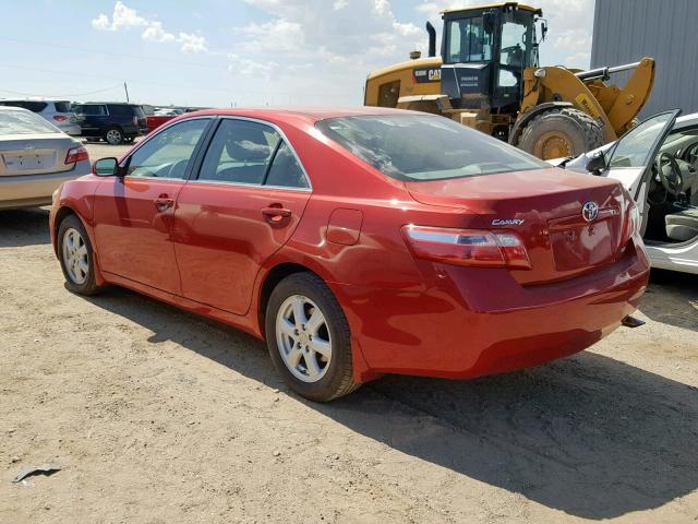 4T4BE46K07R008677 - 2007 TOYOTA CAMRY NEW RED photo 3