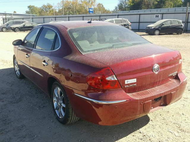 2G4WD582471243158 - 2007 BUICK LACROSSE C MAROON photo 3