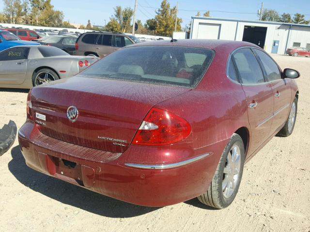 2G4WD582471243158 - 2007 BUICK LACROSSE C MAROON photo 4