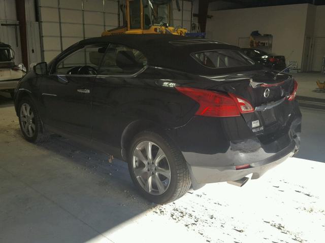 JN8AZ1FY5DW200182 - 2013 NISSAN MURANO CRO BLACK photo 3