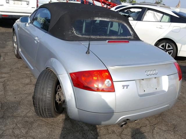 TRUTC28N121019854 - 2002 AUDI TT SILVER photo 3