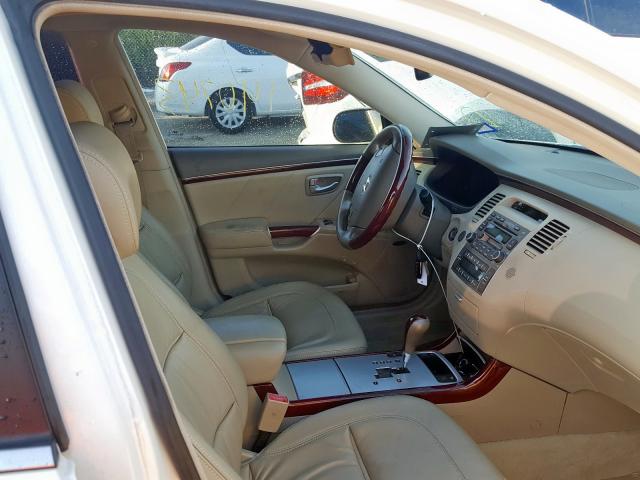 KMHFC46F16A128041 - 2006 HYUNDAI AZERA SE WHITE photo 5