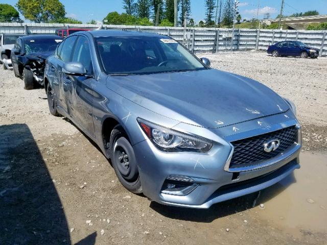 JN1EV7AP0JM359082 - 2018 INFINITI Q50 LUXE GRAY photo 1