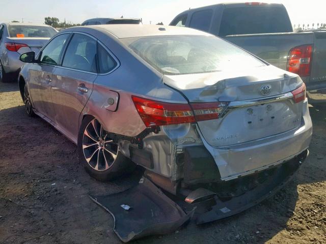 4T1BK1EBXJU284648 - 2018 TOYOTA AVALON XLE SILVER photo 3