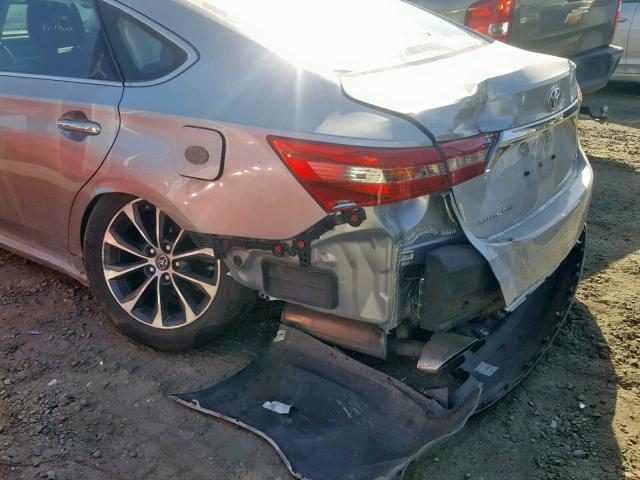 4T1BK1EBXJU284648 - 2018 TOYOTA AVALON XLE SILVER photo 9