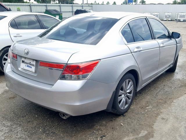 1HGCP2F83CA222579 - 2012 HONDA ACCORD EXL SILVER photo 4