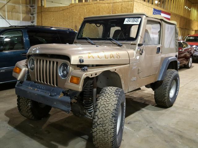 1J4FY19S1XP405518 - 1999 JEEP WRANGLER / TAN photo 2