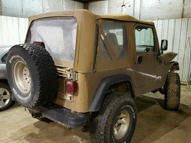 1J4FY19S1XP405518 - 1999 JEEP WRANGLER / TAN photo 4