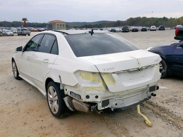 WDDHF2EB2BA416433 - 2011 MERCEDES-BENZ E 350 BLUE WHITE photo 3