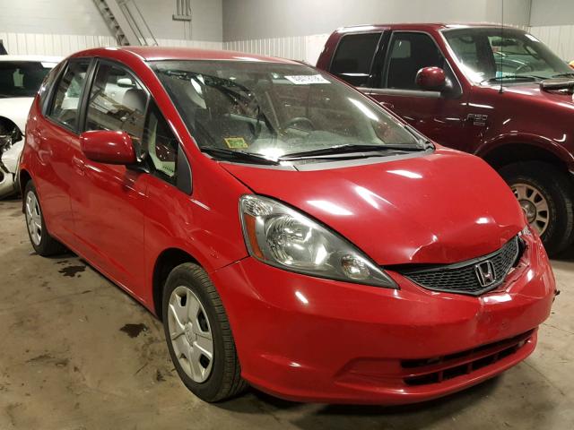 JHMGE8H3XDC007747 - 2013 HONDA FIT RED photo 1