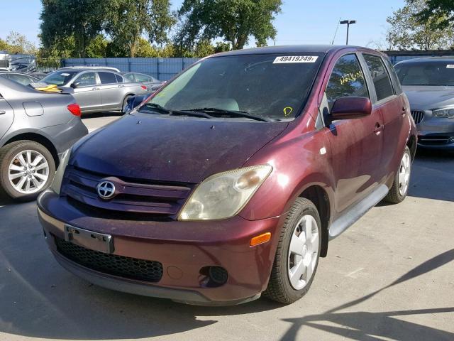 JTKKT624450089154 - 2005 TOYOTA SCION XA MAROON photo 2