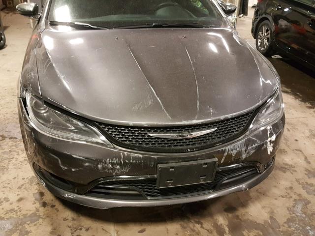 1C3CCCDG9GN179573 - 2016 CHRYSLER 200 S GRAY photo 9