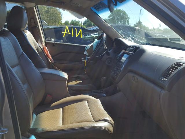 2HNYD18904H533686 - 2004 ACURA MDX TOURIN GOLD photo 5