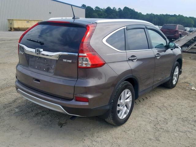 2HKRM3H76FH518026 - 2015 HONDA CR-V EXL BROWN photo 4