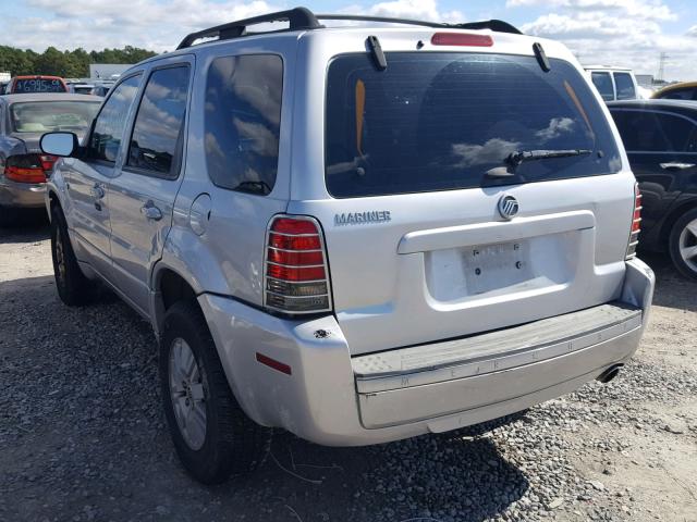 4M2YU80Z27KJ01571 - 2007 MERCURY MARINER CO SILVER photo 3