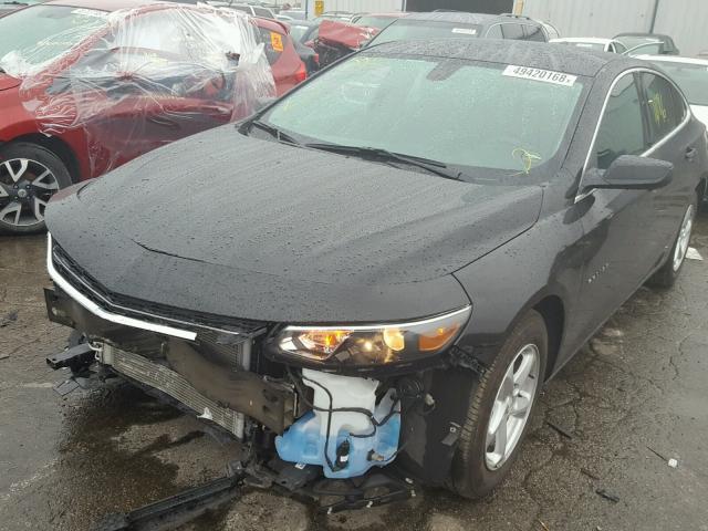 1G1ZB5ST7JF170451 - 2018 CHEVROLET MALIBU LS 黑色 照片 2