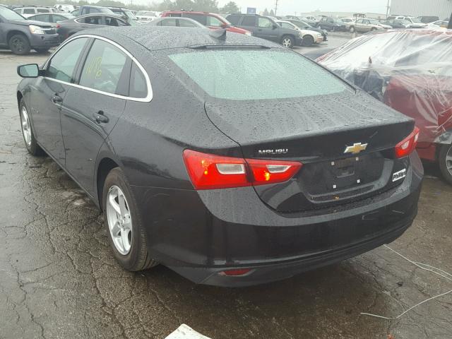 1G1ZB5ST7JF170451 - 2018 CHEVROLET MALIBU LS 黑色 照片 3