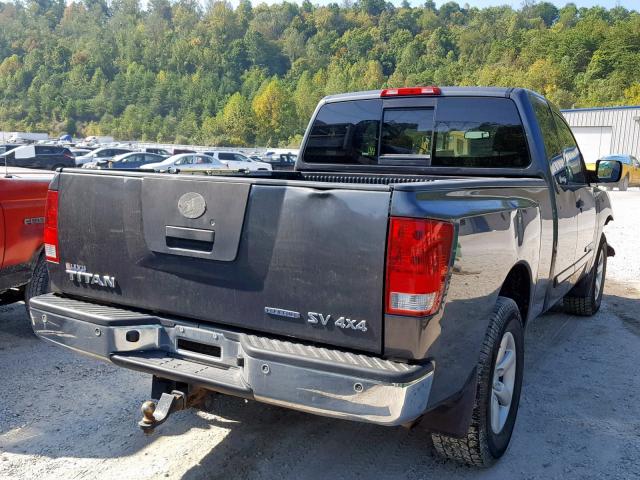 1N6BA0CC6BN300351 - 2011 NISSAN TITAN S GRAY photo 4