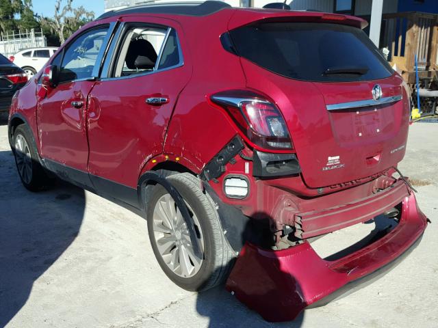 KL4CJASB1HB008682 - 2017 BUICK ENCORE PRE RED photo 3