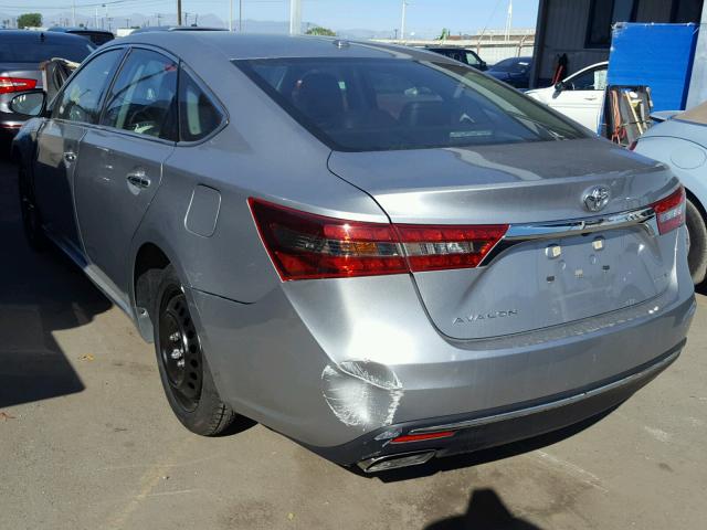 4T1BK1EB4JU286430 - 2018 TOYOTA AVALON XLE SILVER photo 3