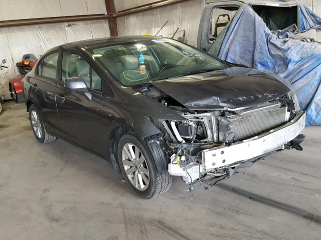 19XFB2F90CE028687 - 2012 HONDA CIVIC EXL GRAY photo 1