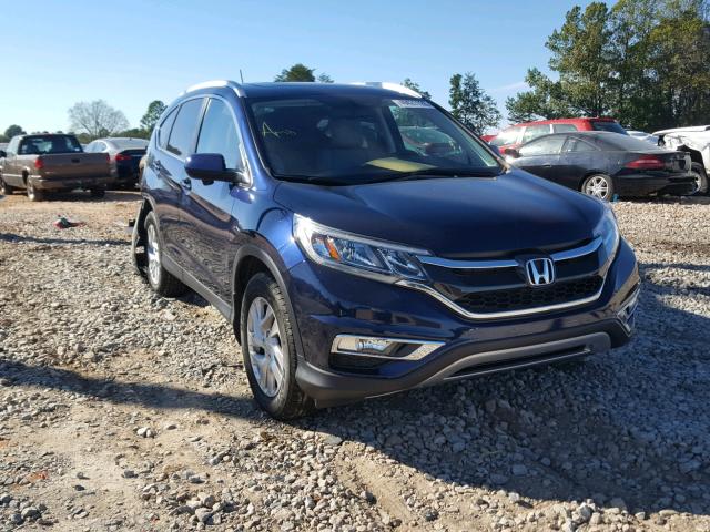 2HKRM3H73GH554273 - 2016 HONDA CR-V EXL BLUE photo 1