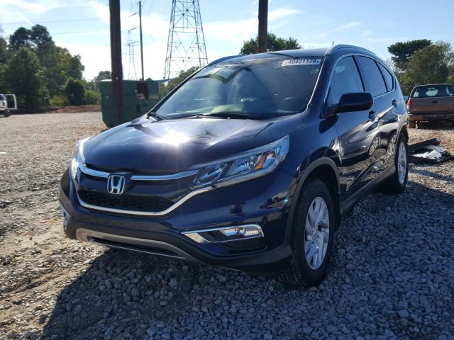 2HKRM3H73GH554273 - 2016 HONDA CR-V EXL BLUE photo 2