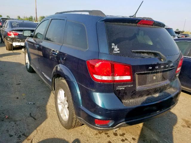 3C4PDDBG8DT646187 - 2013 DODGE JOURNEY SX BLUE photo 3