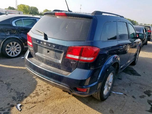 3C4PDDBG8DT646187 - 2013 DODGE JOURNEY SX BLUE photo 4