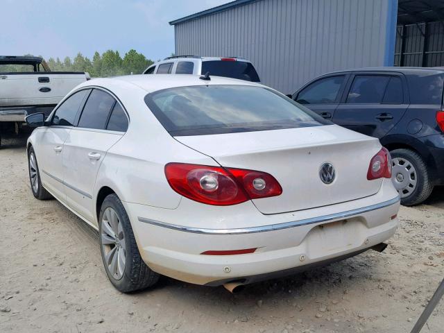 WVWGU93C49E525348 - 2009 VOLKSWAGEN CC VR6 4MO WHITE photo 3