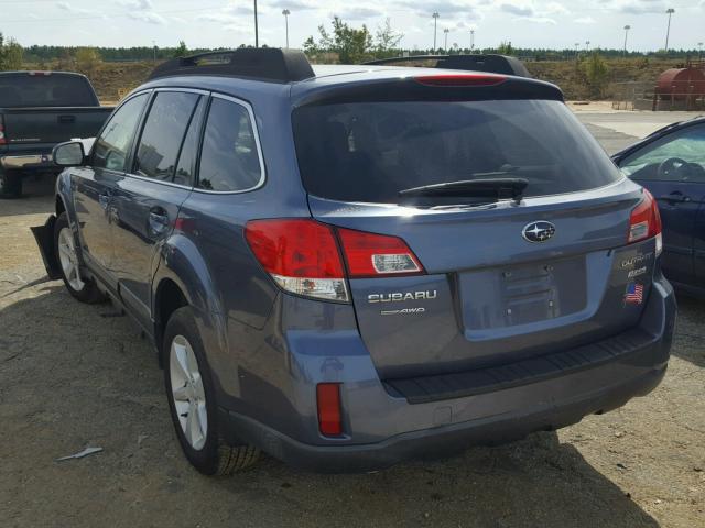 4S4BRBCC2D3254986 - 2013 SUBARU OUTBACK 2. BLUE photo 3