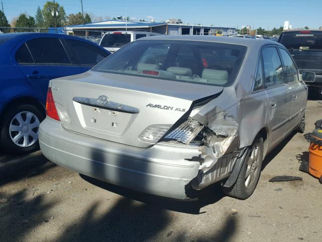 4T1BF28BX1U181901 - 2001 TOYOTA AVALON XL SILVER photo 4