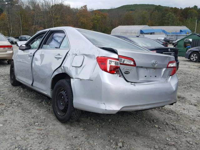 4T4BF1FK6ER379674 - 2014 TOYOTA CAMRY L SILVER photo 3