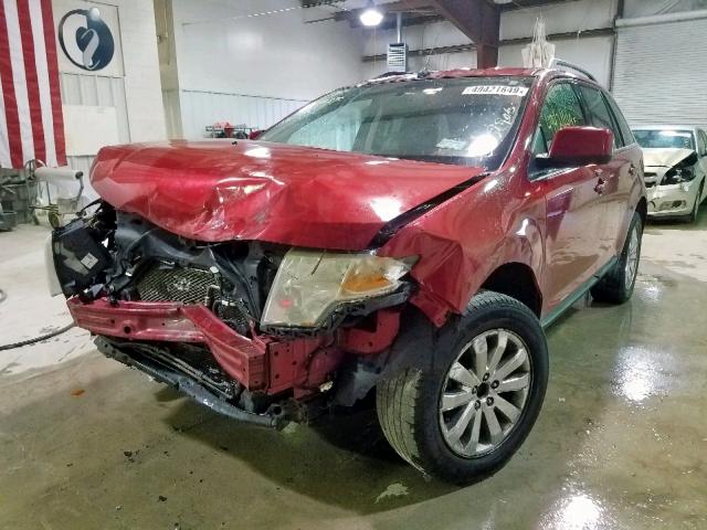 2FMDK49C38BB37763 - 2008 FORD EDGE LIMIT RED photo 2