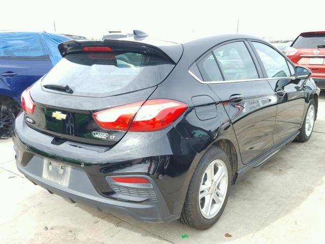 3G1BE6SM8HS512342 - 2017 CHEVROLET CRUZE LT BLACK photo 4